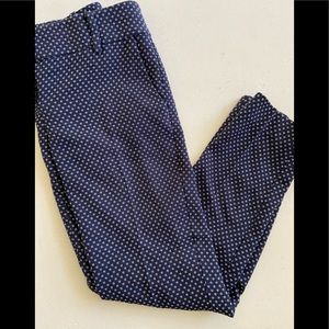 Ann Taylor blue and white patterned pants